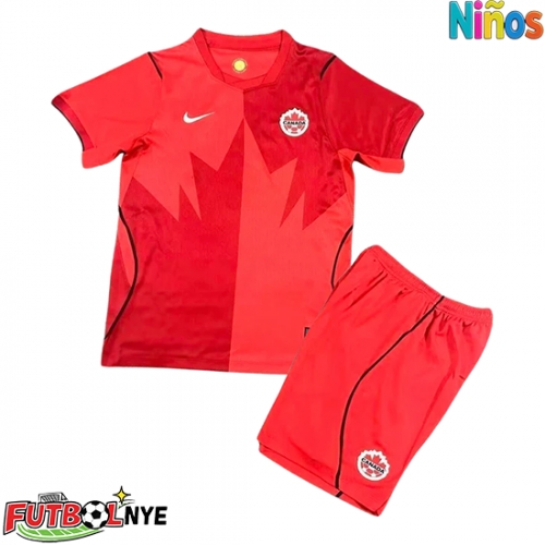 Camiseta Canadá Primera Equipación para niños Mundial 2026 manga corta (+ pantalones cortos)